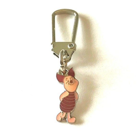 Vintage Disney Piglet Zipper Pull Purse Charm Winnie The Pooh Vintage Disneyana - Picture 1 of 7